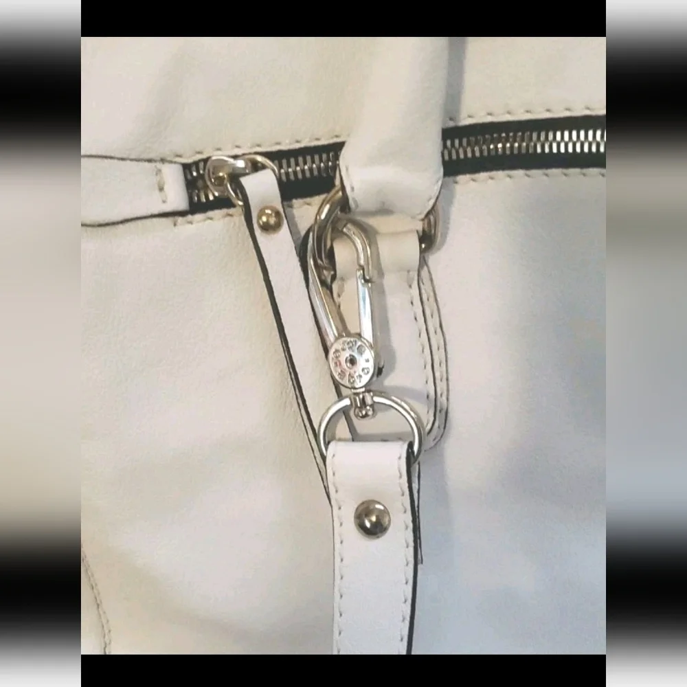 Abro Shopper Double Handle Italian Leather Sachel With Shoulder Strap
